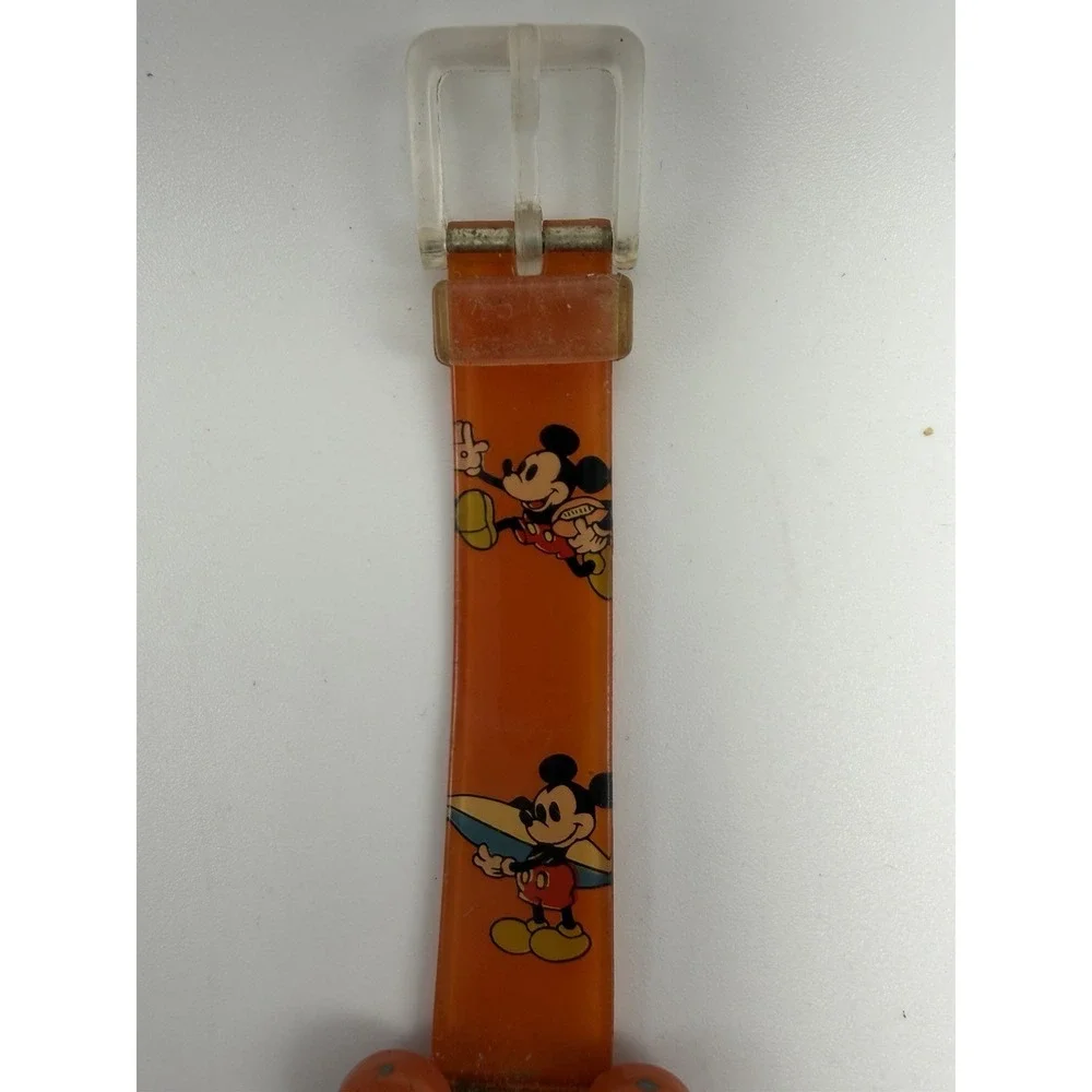 Disney Mickey Mouse Vintage Childrens Watch‎ New Battery 21MM 6.5